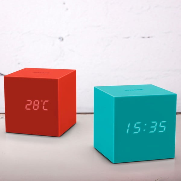 Tirkizna LED budilica Gingko Gravity Cube-image-1