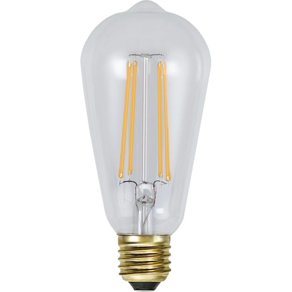 LED/sa žarnom niti žarulja s mogućnosti zatamnjivanja s toplim svjetlom E27, 4 W Soft Glow – Star Trading