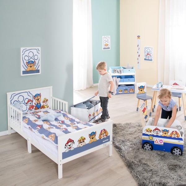 Bijeli/plavi dječji krevet 70x140 cm Paw Patrol – Roba-image-2
