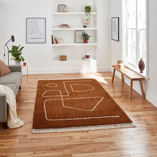 Terakota crveni tepih Think Rugs Boho, 160 x 220 cm-image-1