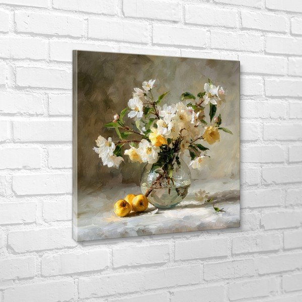 Tiskana slika s okvirom 70x70 cm Apple Flowers – Styler-image-3
