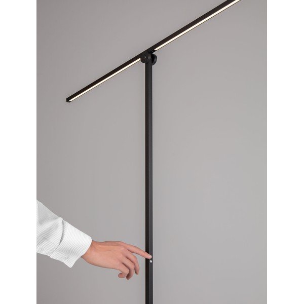 Mat crna metalna LED stojeća svjetiljka sa savitljivom konstrukcijom/s mogućnosti zatamnjivanja (visina 144 cm) Tenso – Nova Luce-image-4