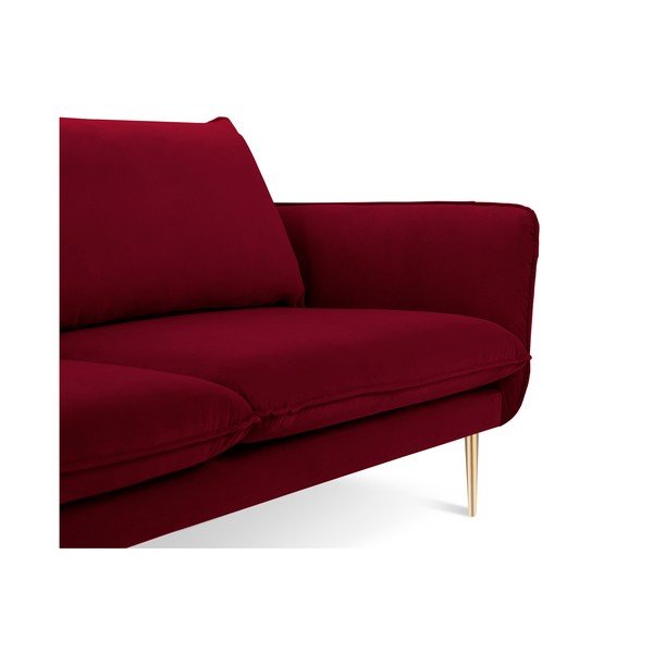 Crvena baršunasta sofa Cosmopolitan Design Florence, 160 cm-image-3
