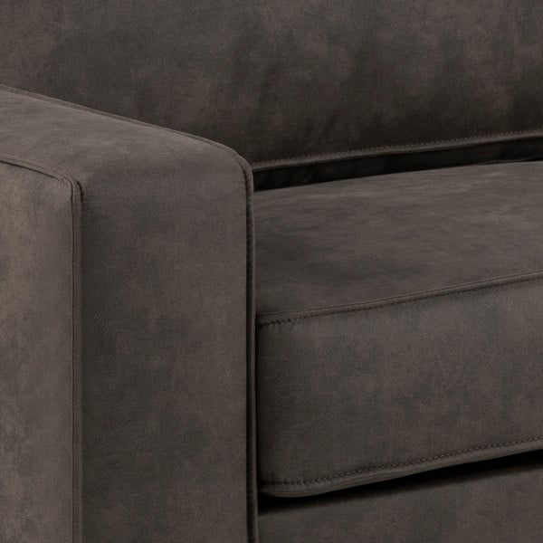 Siva sofa od imitacije kože Actona Jesolo, 193 cm-image-1