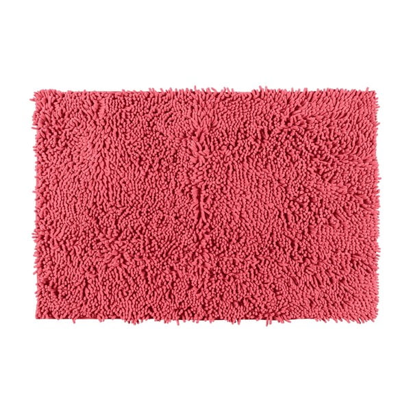 Koraljno crveni kupaonski tepih s memorijskom pjenom Wenko Coral, 80 x 50 cm