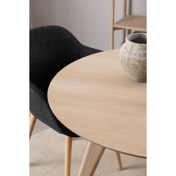 Okrugao blagovaonski stol s pločom stola u dekoru hrasta ø 100 cm Townsville – Actona-image-1