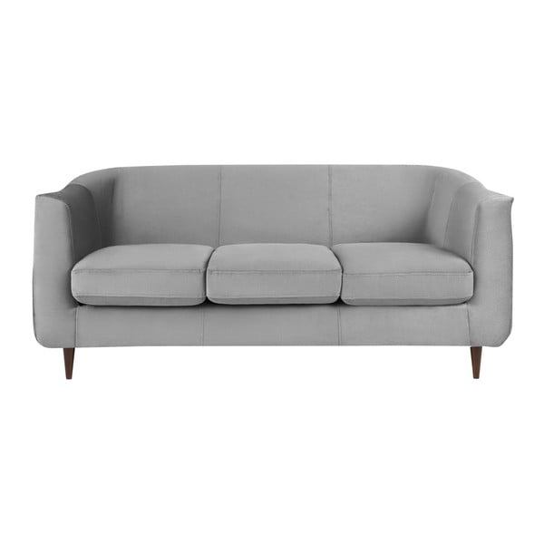 Siva sofa od baršuna Kooko Home Glam, 175 cm