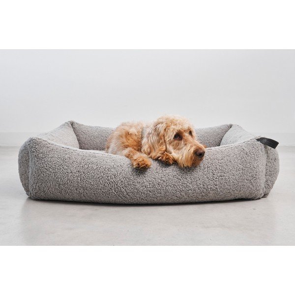 Sivi krevet za pse od boucle tkanine 65x80 cm Senso Pebble S/M – MiaCara-image-2