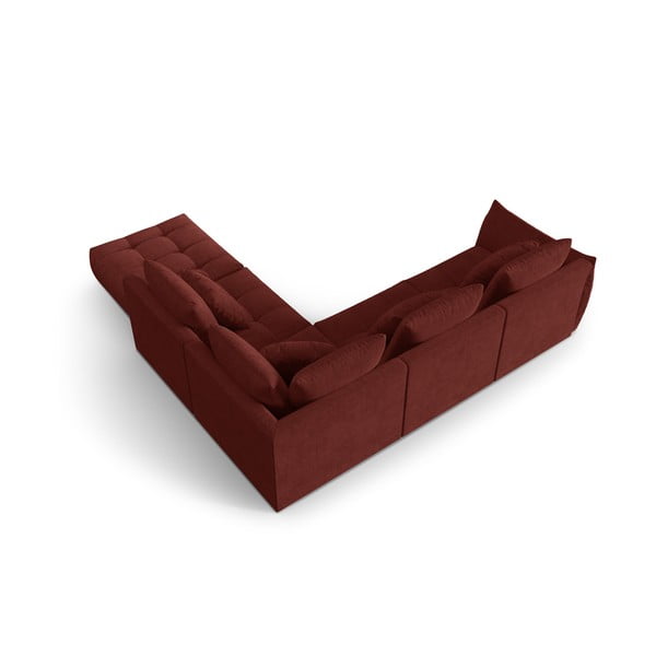 Crvena kutna garnitura (s desnim kutom) Bloom – Micadoni Home-image-3