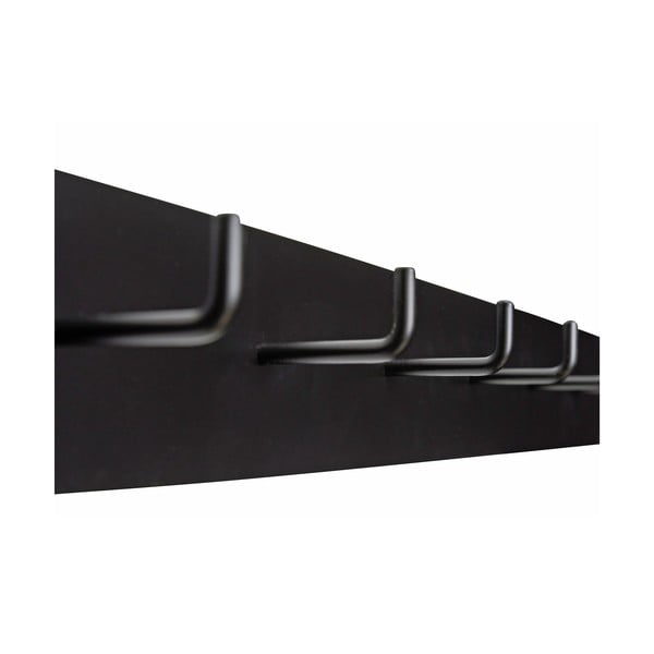 Crna metalna zidna vješalica Hack – Hübsch-image-2