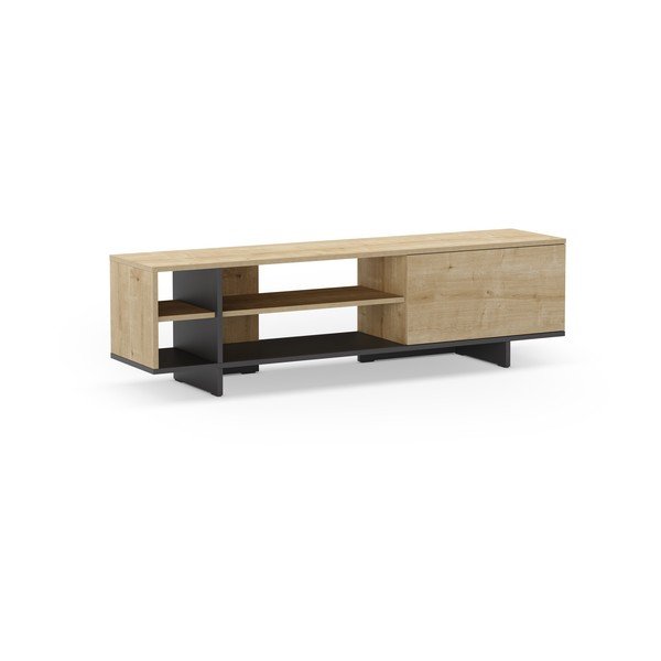 TV komoda u dekoru hrasta u prirodnoj boji 160x44 cm Cequoia – Marckeric-image-2