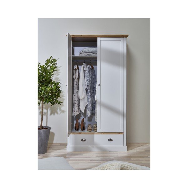 Kremasto bijeli ormar Steens Sandringham, 192 x 104 cm-image-2