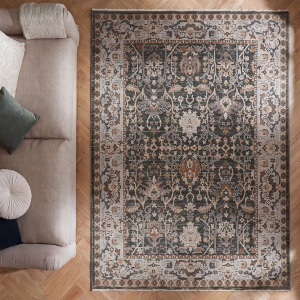 Zeleni tepih 200x300 cm Amelina Vintage – Flair Rugs-image-2