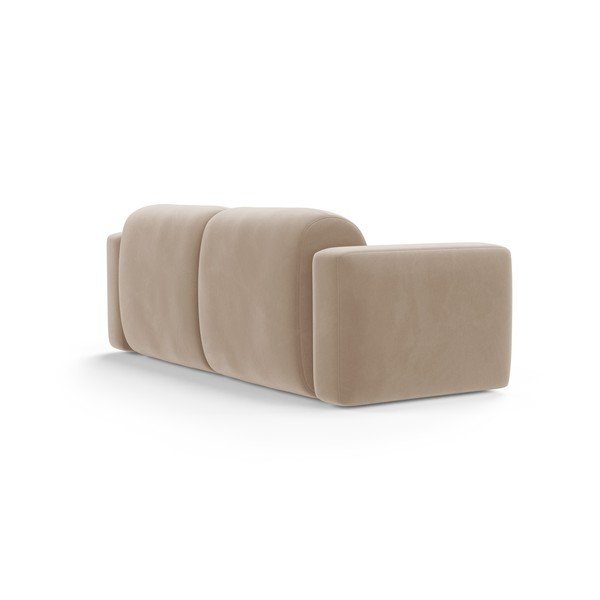 Bež baršunasti sofa 220 cm Strino – Cosmopolitan Design-image-2