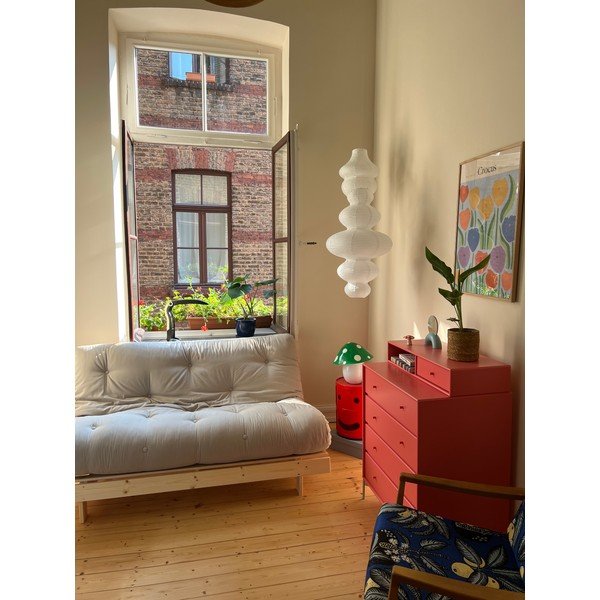 Sivi kauč na razvlačenje 160 cm Roots - Karup Design-image-1