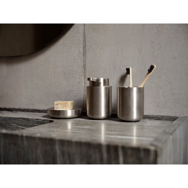 Dozator sapuna od nehrđajućeg čelika u mat srebrnoj boji 250 ml Ume Steel – Zone-image-1