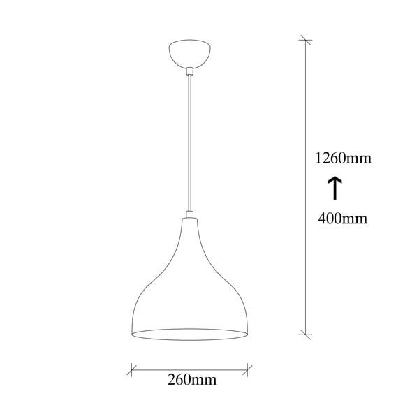 Crna/u bakrenoj boji viseća svjetiljka ø 26 cm Sağlam – Opviq lights-image-4