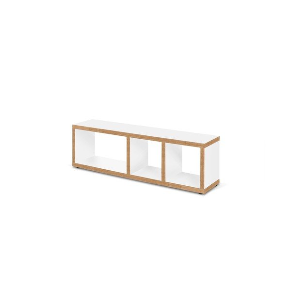 Bijela/u prirodnoj boji TV komoda 150x45 cm Berlin – TemaHome-image-3