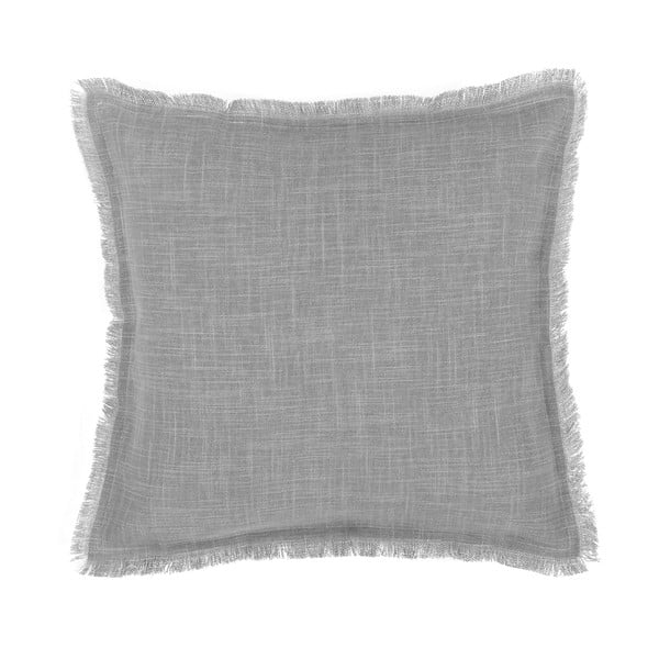 Siva navlaka za jastuk Tiseco Home Studio Stone, 45 x 45 cm