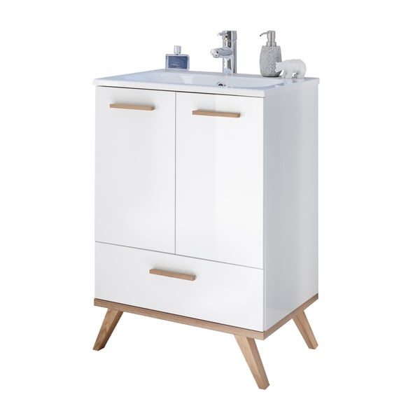 Bijeli ormarić ispod umivaonika 61x88 cm Set 923 - Pelipal-image-2