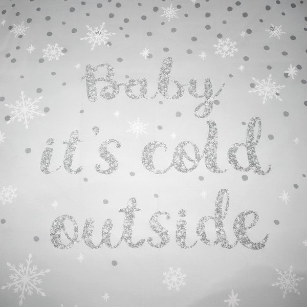 Bijelo-svijetlo siva posteljina za krevet za jednu osobu 135x200 cm Baby It's Cold Outside – Catherine Lansfield-image-4