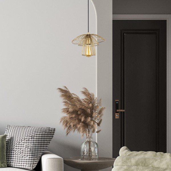 Viseća svjetiljka zlatne boje Squid Lighting Root, visina 117 cm-image-2
