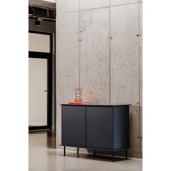 Tamno plava komoda s rupom za kabele 120x88x50 cm Suumo – noo.ma-image-1