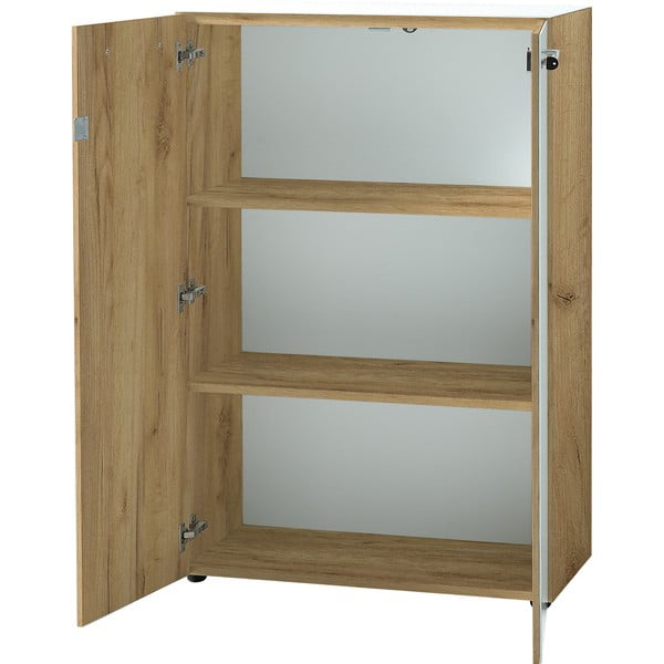 Bijeli ormarić u dekoru hrasta 80x120 cm Monteria – Germania-image-4