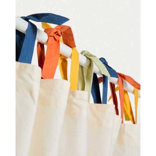 Krem pamučna dječja zavjesa 135x270 cm Zelda – Kave Home-image-2