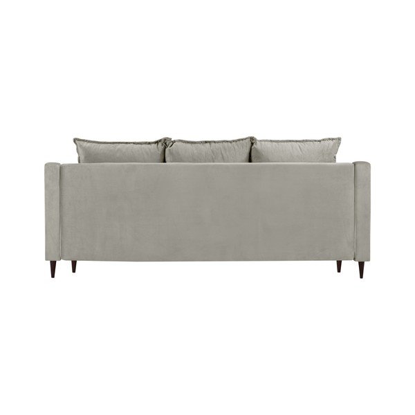 Bež baršunasti kauč na razvlačenje s prostorom za odlaganje Mazzini Sofas Freesia, 215 cm-image-3