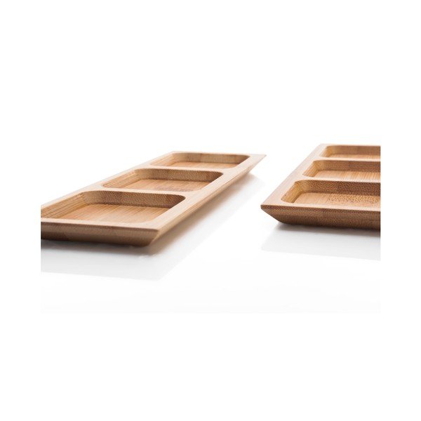 Set od dvije zdjele za posluživanje od bambusa Bambum Almeria, dužina 18 cm-image-2