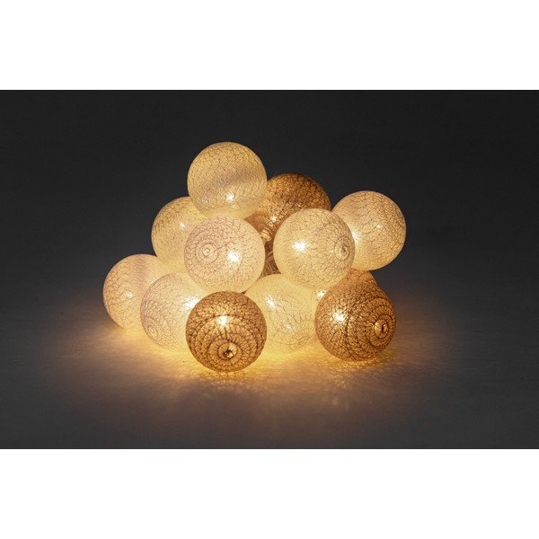 Bež rasvjetni lanac s LED lampicama LUKKA, 15 lampica-image-1