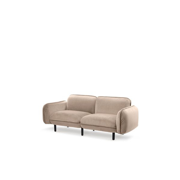 Bež baršunasti sofa 188 cm Bean – EMKO-image-2
