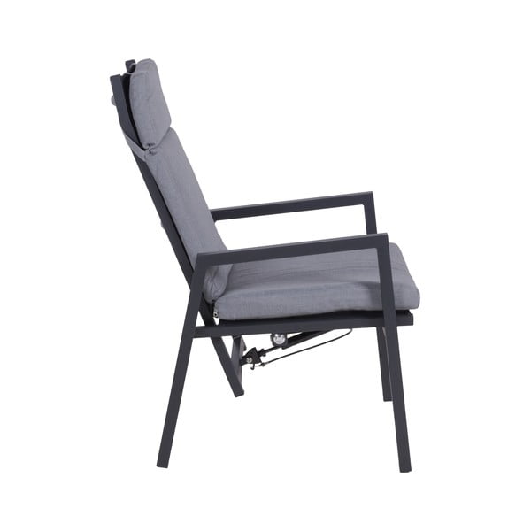 Siva metalna vrtna stolica Sintra – Garden Pleasure-image-3