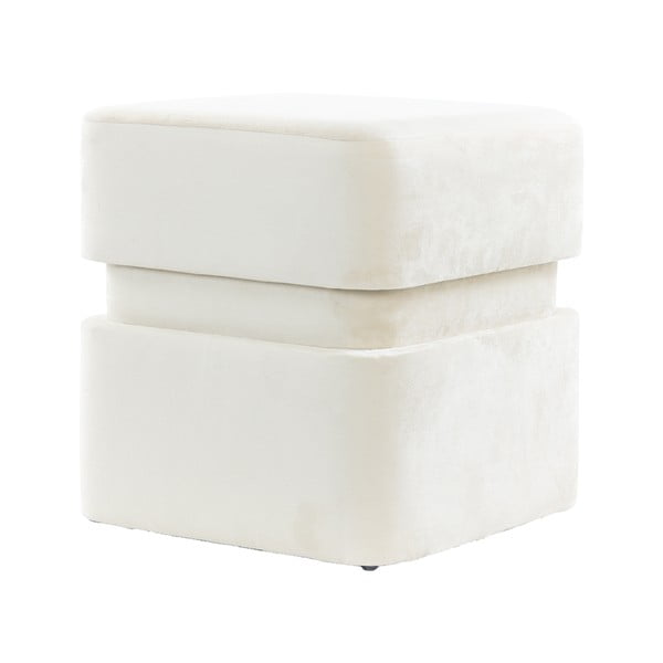 Krem baršunast tabure Piazza – Light & Living-image-2