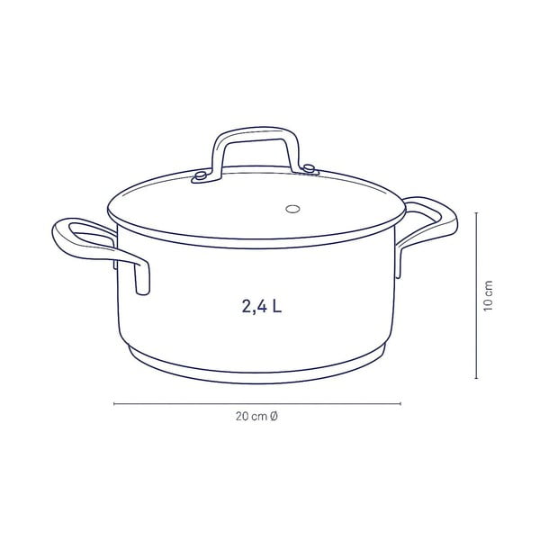 Lonac od nehrđajućeg čelika s poklopcem Kela Flavoria, ø 20 cm-image-4