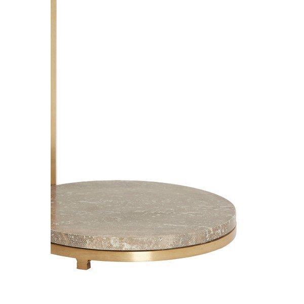 Okrugao pomoćni stol s mramornom pločom ø 26 cm Leda – Light & Living-image-2