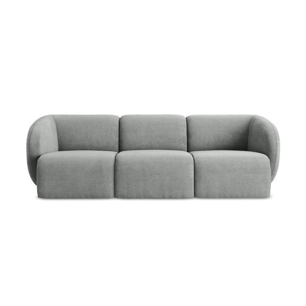 Siva sofa od šenila 244 cm Lani – Makamii