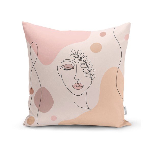 Set od 4 ukrasne jastučnice Minimalist Cushion Covers Draw Art Women, 45 x 45 cm-image-2