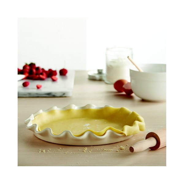 Plitka forma za tortu od slonovače Emile Henry, ⌀ 33 cm-image-1