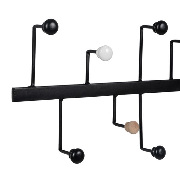 Crna metalna zidna vješalica – Ixia-image-3
