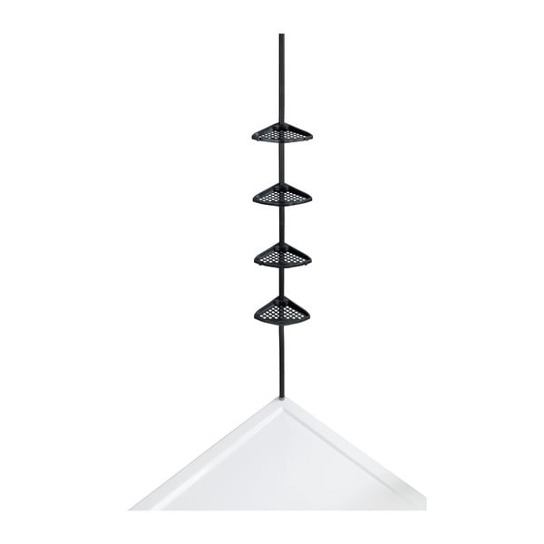 Crna kutna teleskopska kupaonska polica Opal - Allstar-image-4