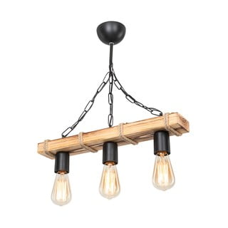 Plafonjera u crnoj prirodnoj boji 10,5x48,5 cm - Squid Lighting