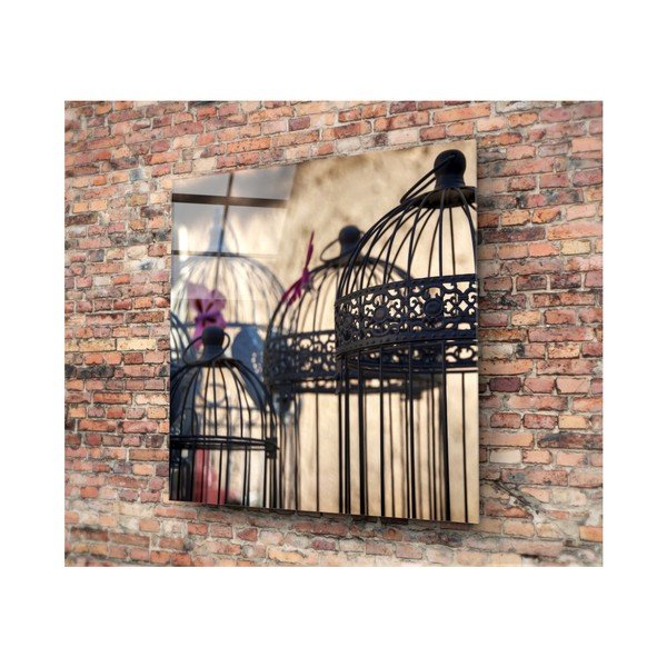 Staklena slika 3D Art Cages, 50 x 50 cm-image-1