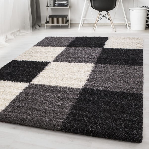 Crno-bijeli tepih 60x110 cm Life – Ayyildiz Carpets-image-1
