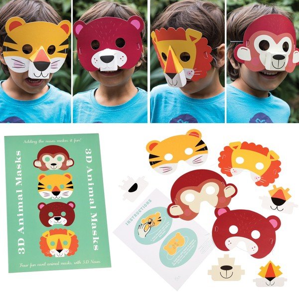 Set od 4 maske od papira Rex London Animal-image-3