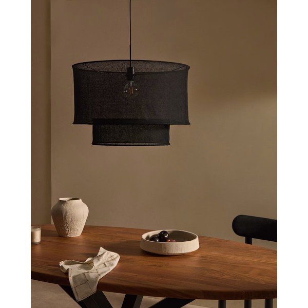 Crno sjenilo ø 60 cm Mariela – Kave Home-image-1