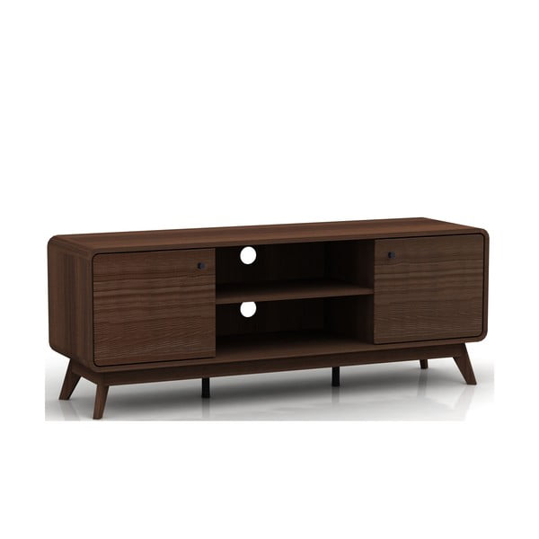 Smeđa TV komoda u dekoru oraha 140x53 cm Caitlin – Støraa-image-2
