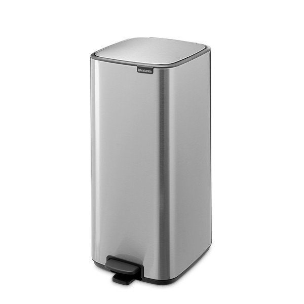 Željezna kanta za smeće s pedalom u mat srebrnoj boji 30 l Bo – Brabantia