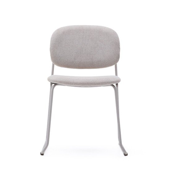 Bež metalna složiva blagovaonska stolica Meli – Kave Home-image-2